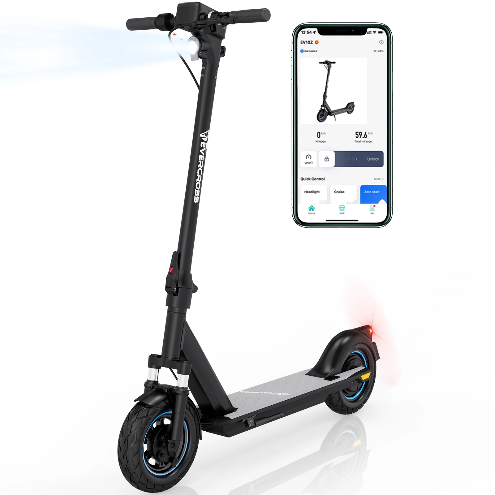 

Intelligent Library 2023 Popular EU Warehouse Stock EVERCROSS EV10Z 11ah 500w Cheap Electric Scooter