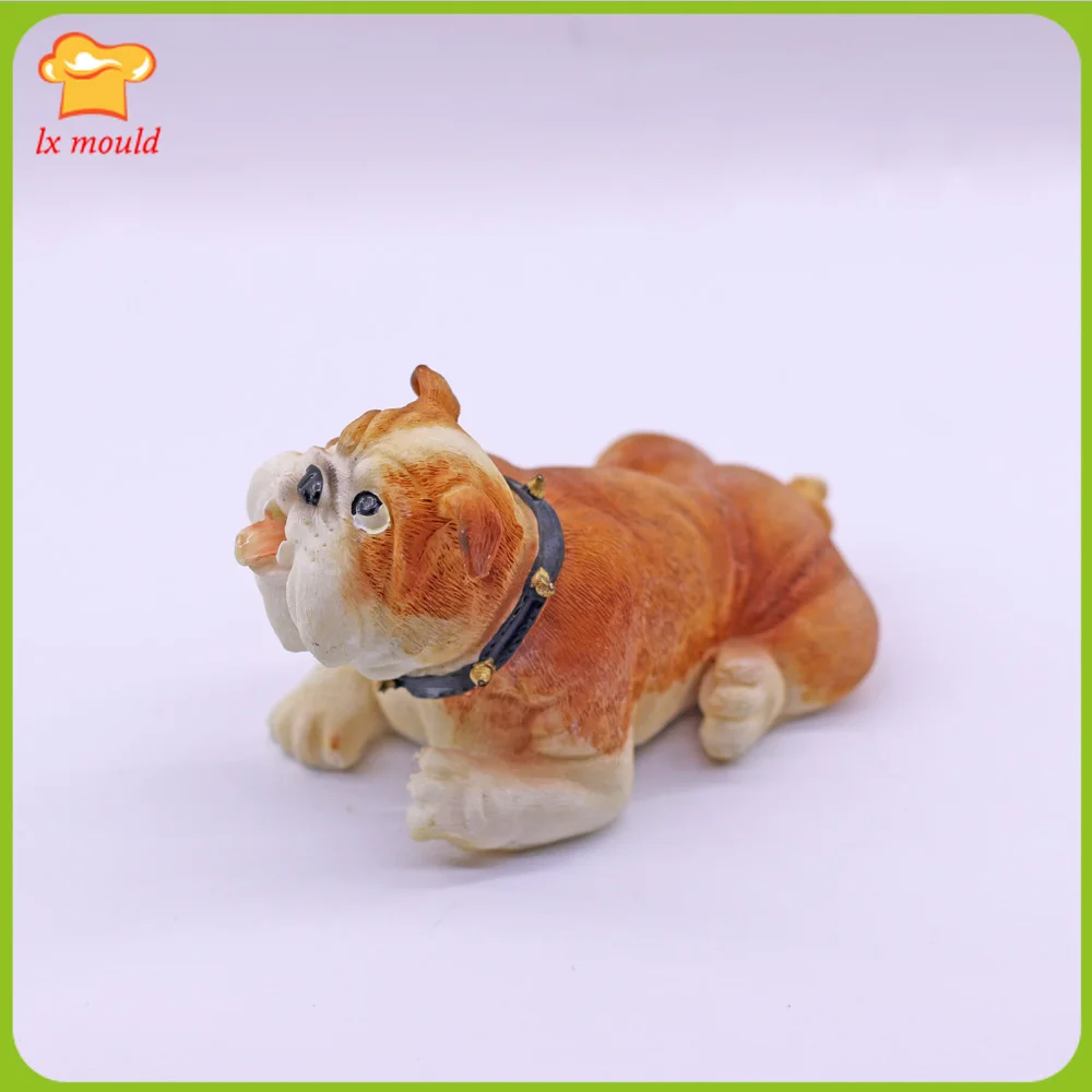 3D Bully Dog Silicone Mould Cake Decorating Chocolate Baking Mold for Soap And Wax Melts