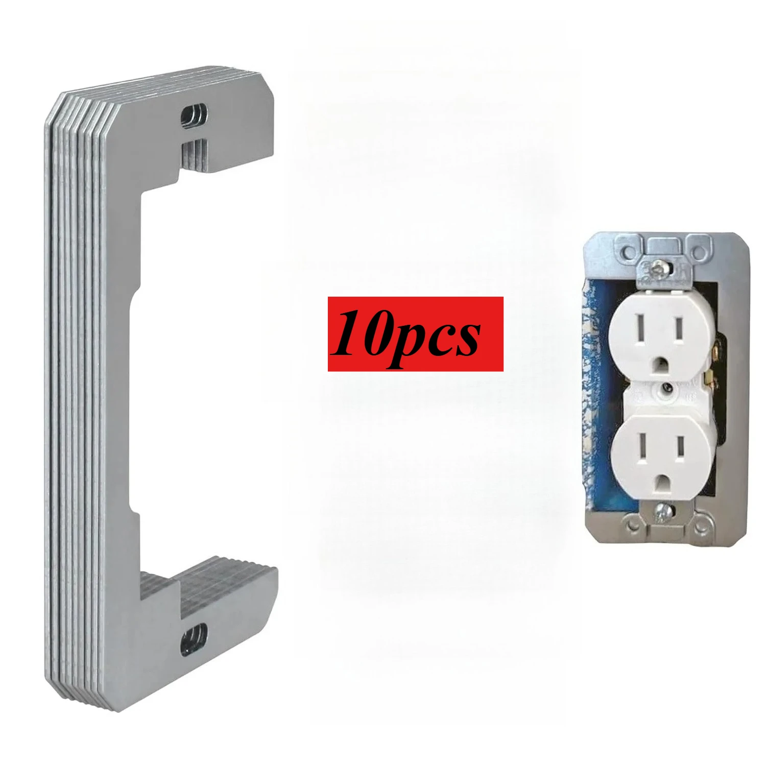 10pcs Simple Creative Practical Outlet Leveling Spacers Kit For Wall Plates Wall Outlet Switch Adjustment Spacers
