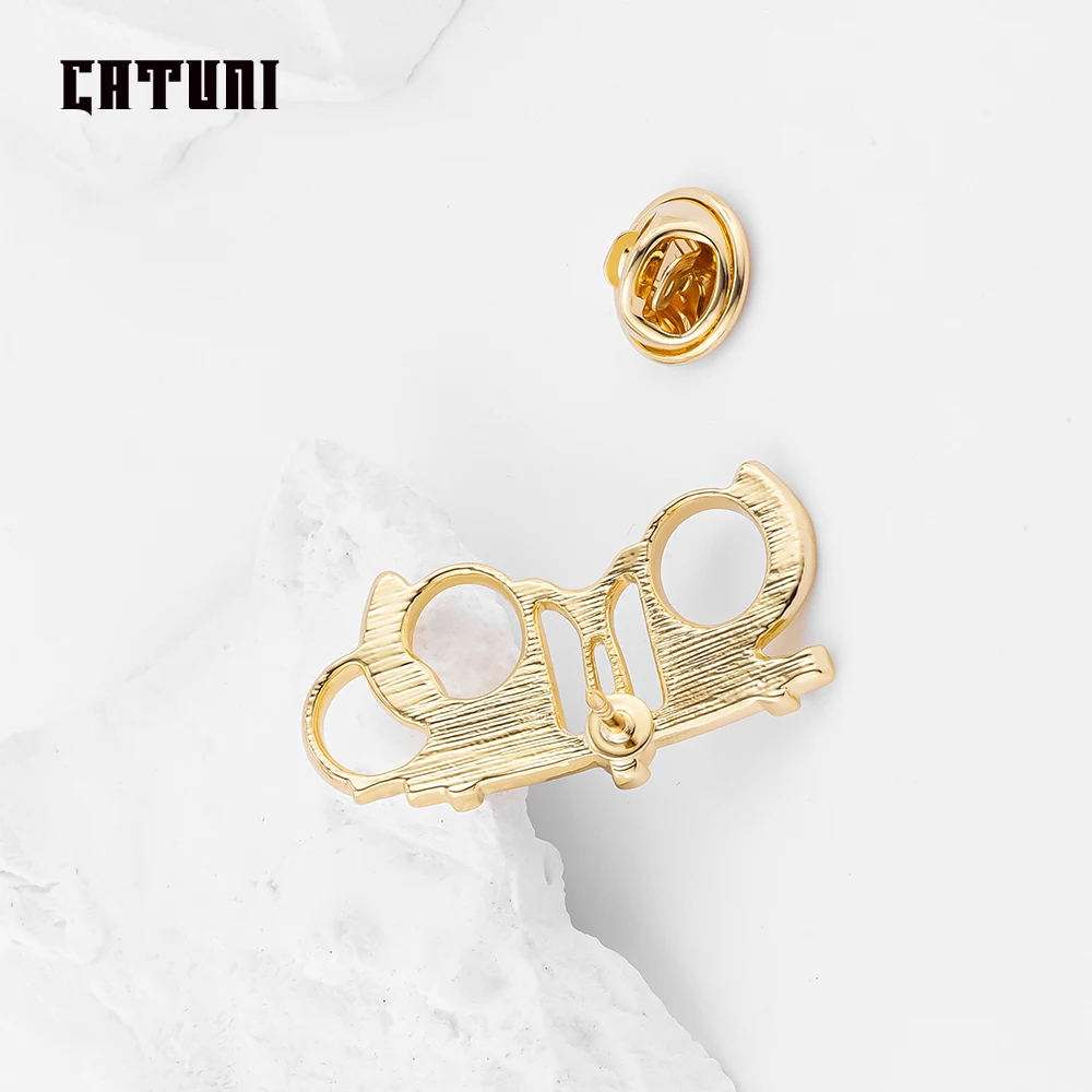Catuni Ophthalmology Eye Myopia Test Brooch Badge Pin Lanyard Bag Lapel Jewelry Gift Accessories for Doctor Nurse Student