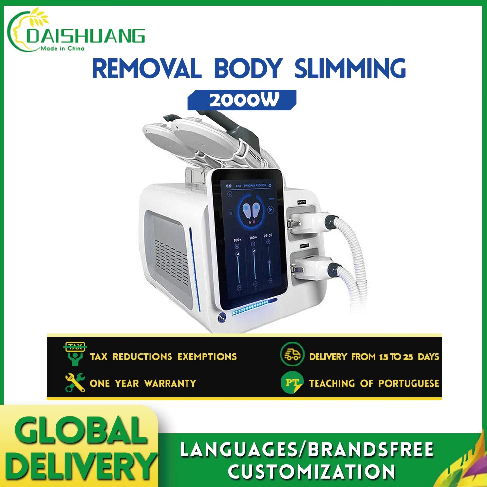 newest 2handles HI-EMT emslim neo rf electromagnetic abdomen burning fat loss machine Removal Body Slimming build muscle Machine