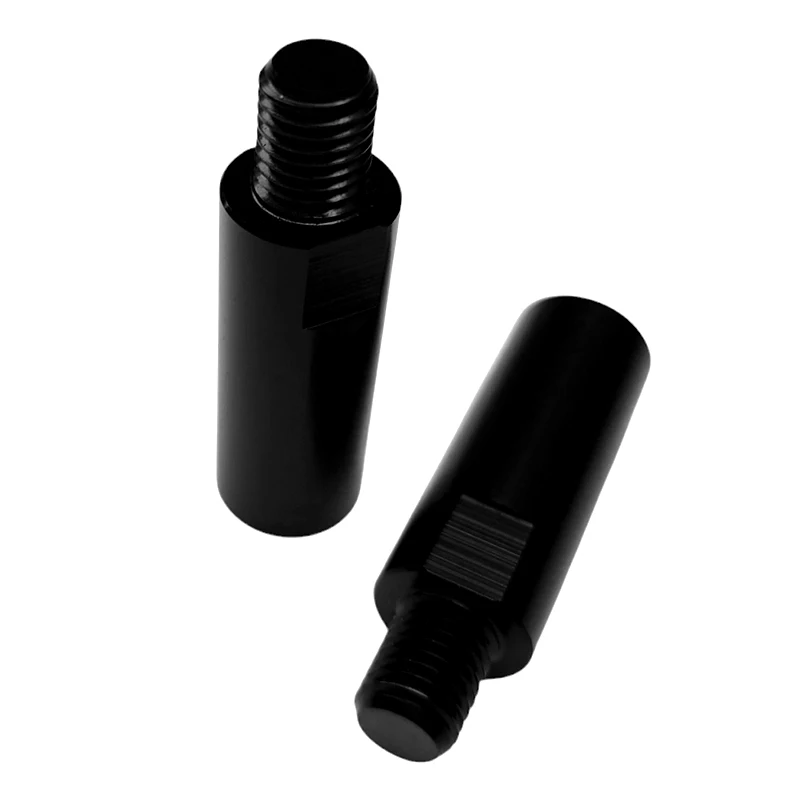 YUNTANMT Black Aftermarket Mirror Risers, 2 pcs M10 x 1.25 MotorcycleRear View Mirror Extenders 40mm, Fit for MT-09 etc