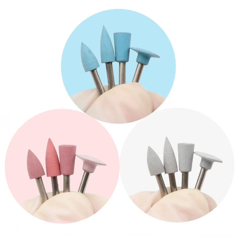 

12pcs Dental Silicone Polishing Grinding Heads Teeth Polisher for Low-speed Machine Composite Teeth Polish Dentistry Tool