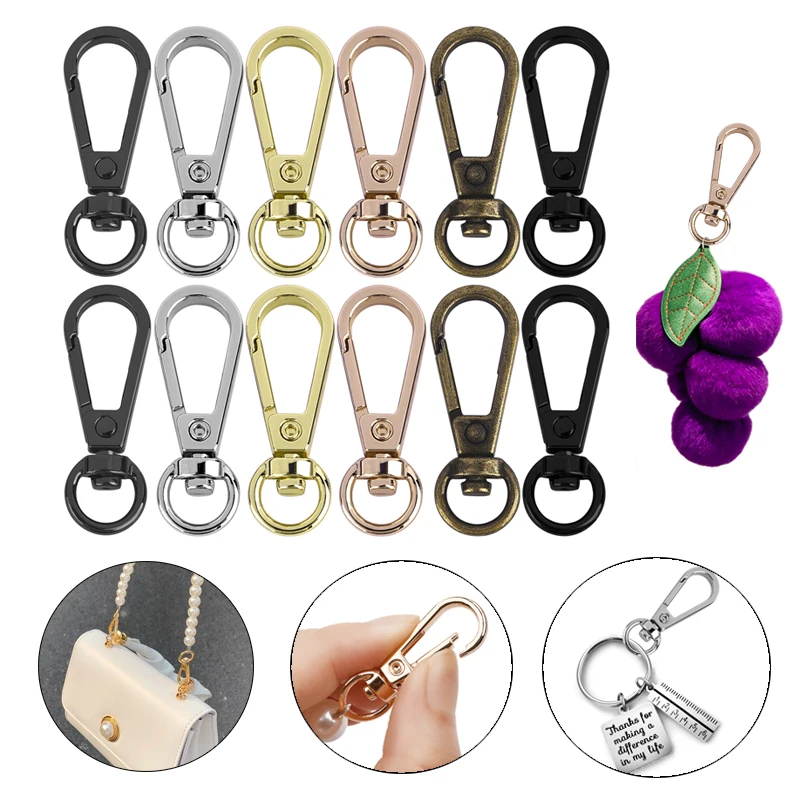 5pcs/Lot Metal Swivel Lobster Buckle Handbag Connector Hook Snap Bag KeyChain Trigger Clip Clasp DIY Hardware Accessories #1