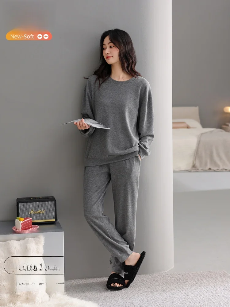 

Thiened German Velvet Spwear Long Sve Home Clothes for Women Spring Autumn Winter Sle Casual Embroidery Pattern