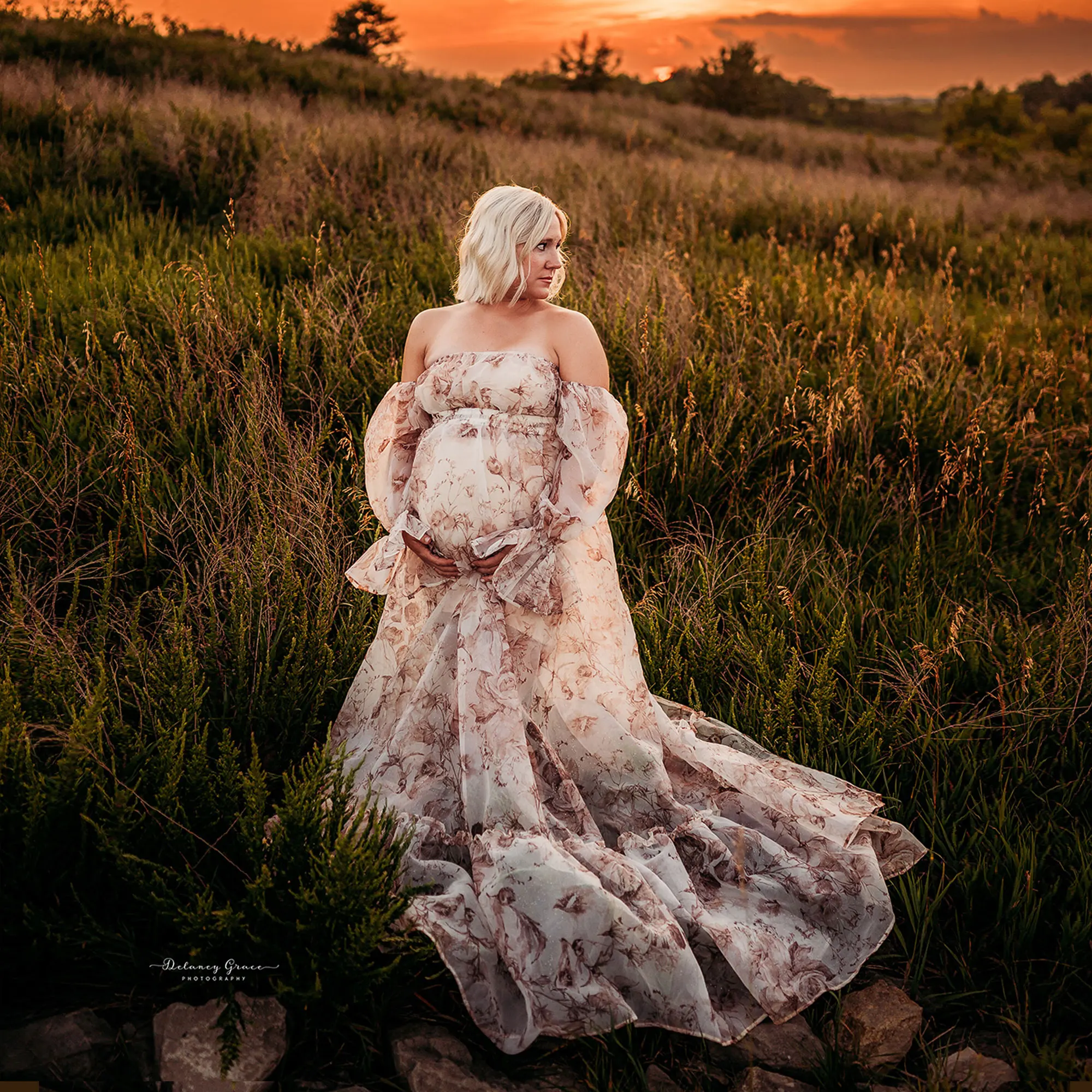 Don & judy elegante vestido de fotografia de maternidade macio organza maxi photoshoot mulher grávida babyshower festa praia tiro traje