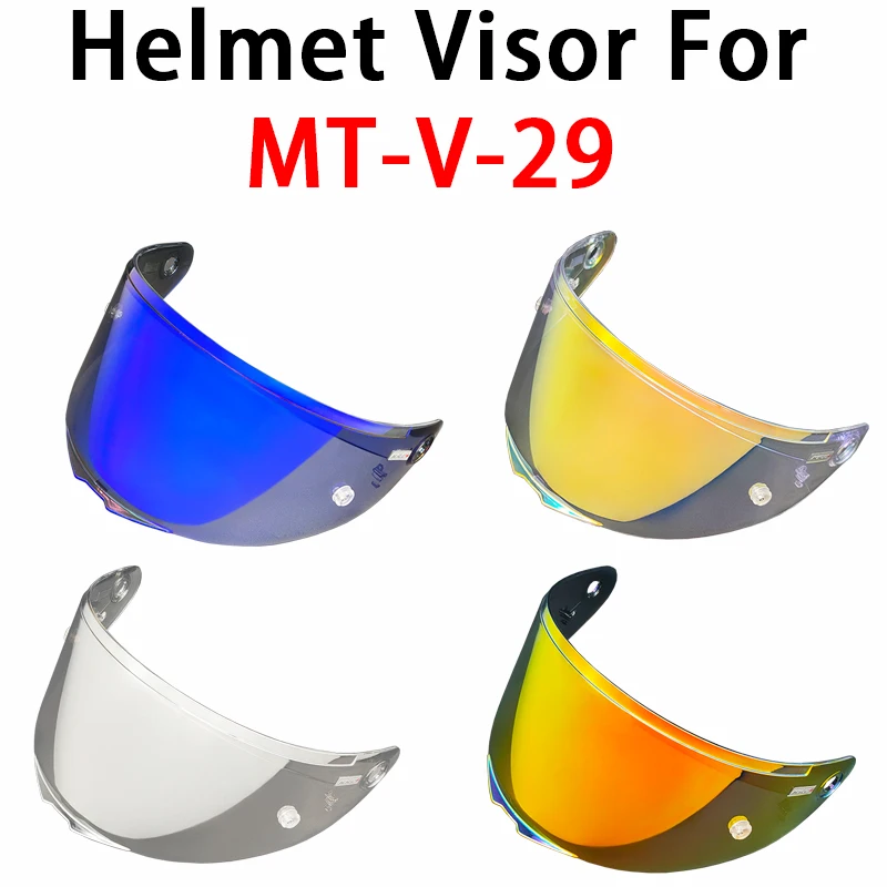 V29 Helmet Visor For MT-V-29 KRE+ Replace Anti-UV Anti-Scratch Dustproof Wind Shield Motorcycle Accessories