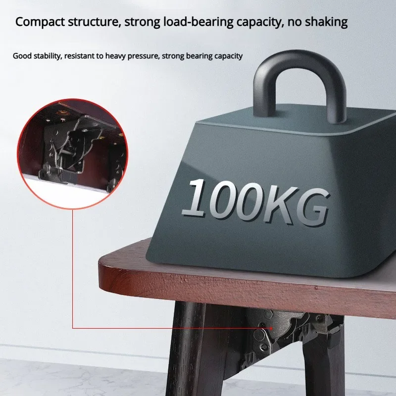 90 Degree Right Angle Self-locking Folding Hinge Table and Chair Folding Furniture Hinges Hardware Accessories