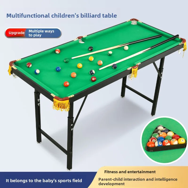 Foldable small family parent-child indoor interactive toys Mini home children's toys Newly upgraded pool table