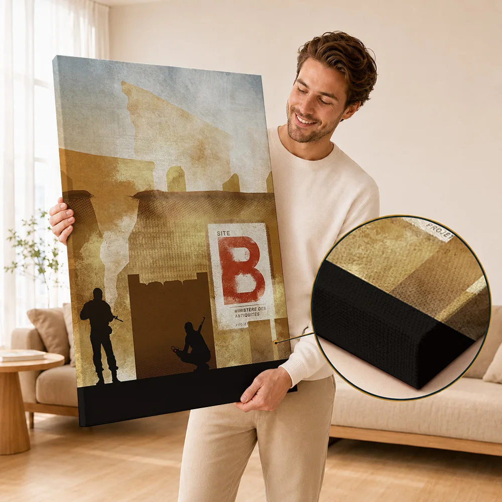Counter-Strike Game Framed Canvas Posters Customized Photo Tactical Action Theme Wall Art For Man Cave Or Entertainment Room