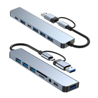 5/7/8 in 1 USB C HUB Type C Splitter Thunderbolt 3 Docking Station Laptop Adapter With For Macbook Air M2 iPad Pro 2022