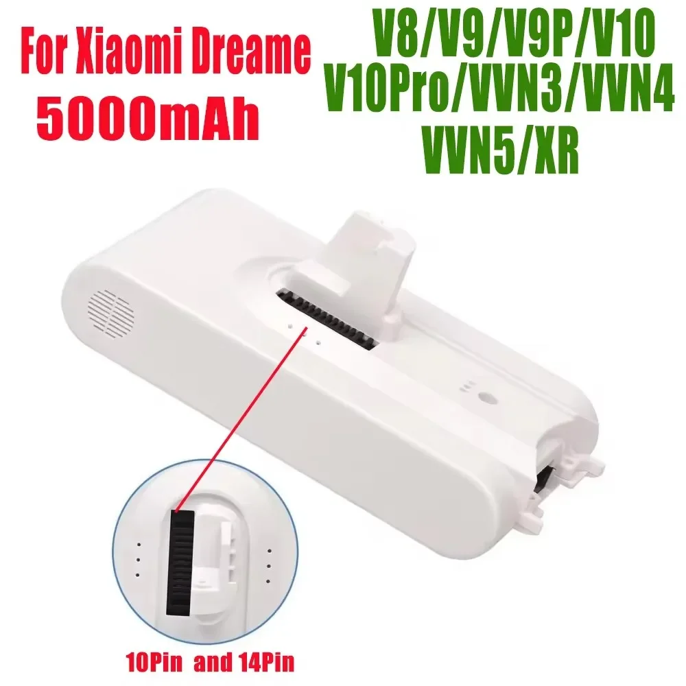 (Origin) V9 V10 Lithium Battery for Dreame V8 V9 V10 V9P XR VVN3 VVN4 Handheld Cordless Vacuum Cleaner Parts Replacement Battery