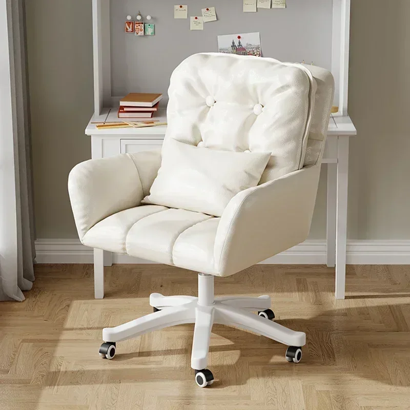 

Swivel Make Up Computer Chair Wheels Desk Chair Individual Armchair Student Dormitory Silla Gamer Apartment Furniture Shipping