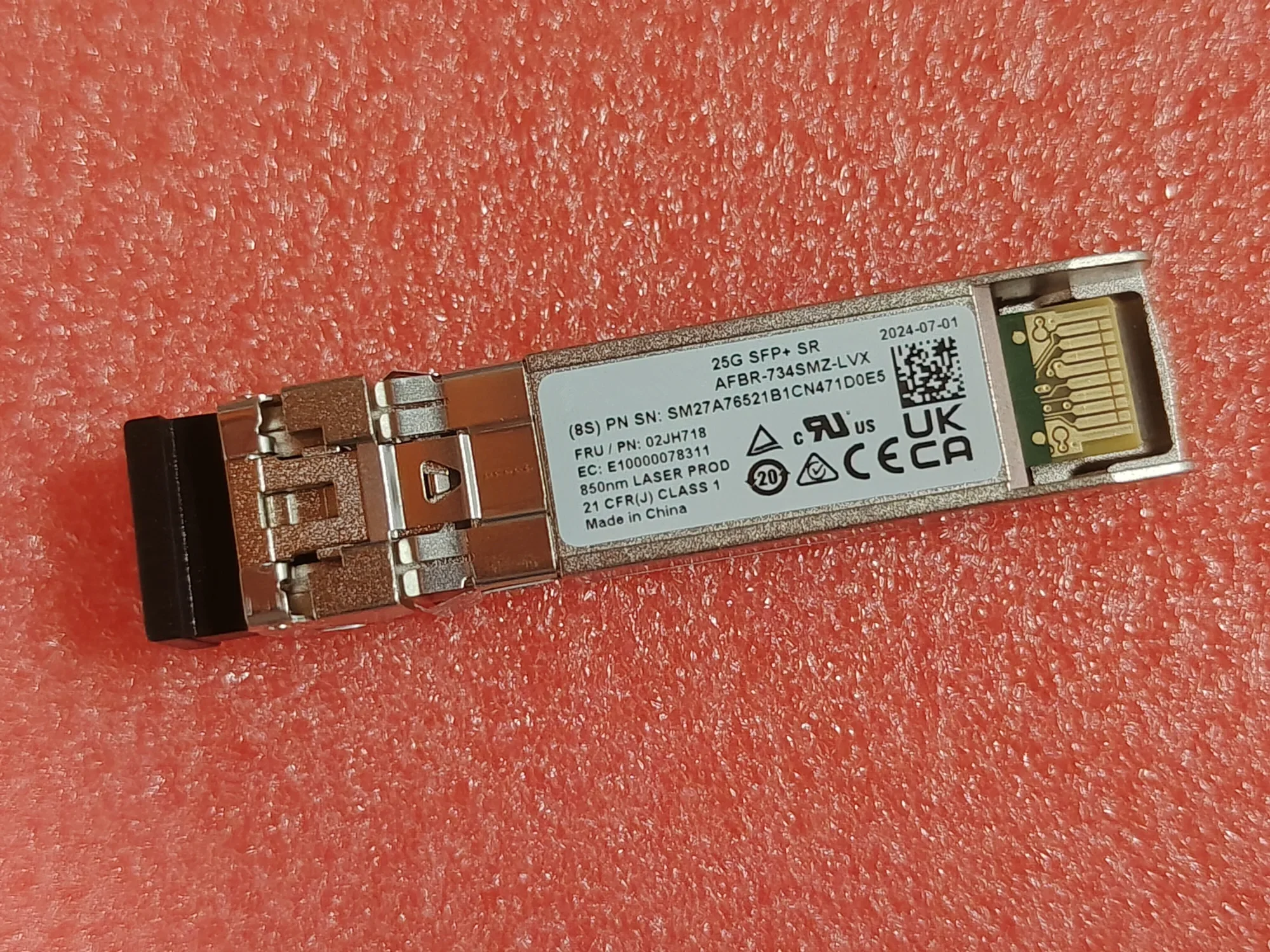 Original New Transceiver 25G SFP+ SR AFBR-734SMZ-LVX 02JH718 SM27A6521 850NM 25GB SFP Optical Switch 3