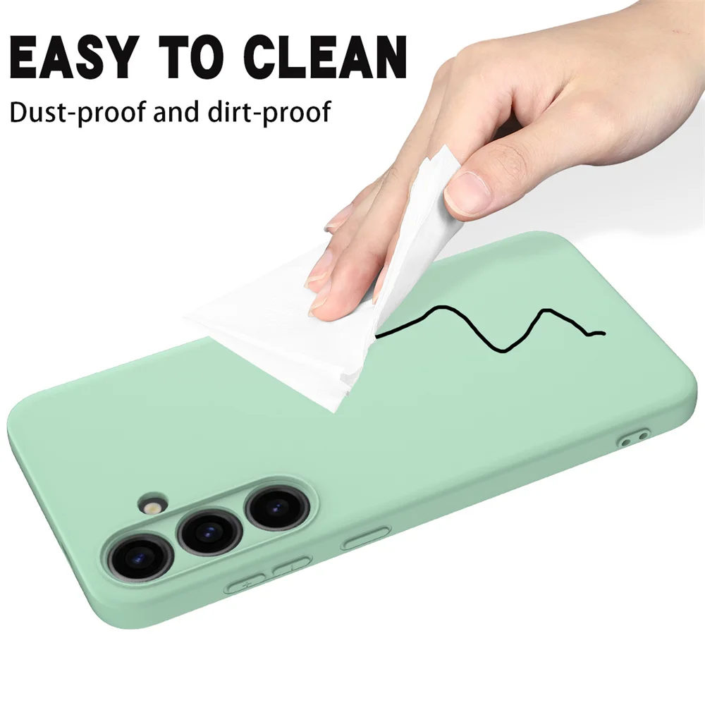Feine Flüssigsilikon-Kameralinsenschutzhüllen für S23 S24 S25 FE für Samsung Galaxy S23 S24 S25 S26 Ultra Plus Softcover – Detail 7