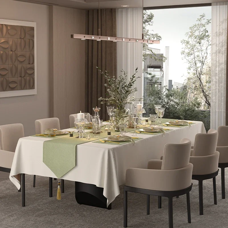 Oil-proof and waterproof table flag, dining table and coffee table long cloth
