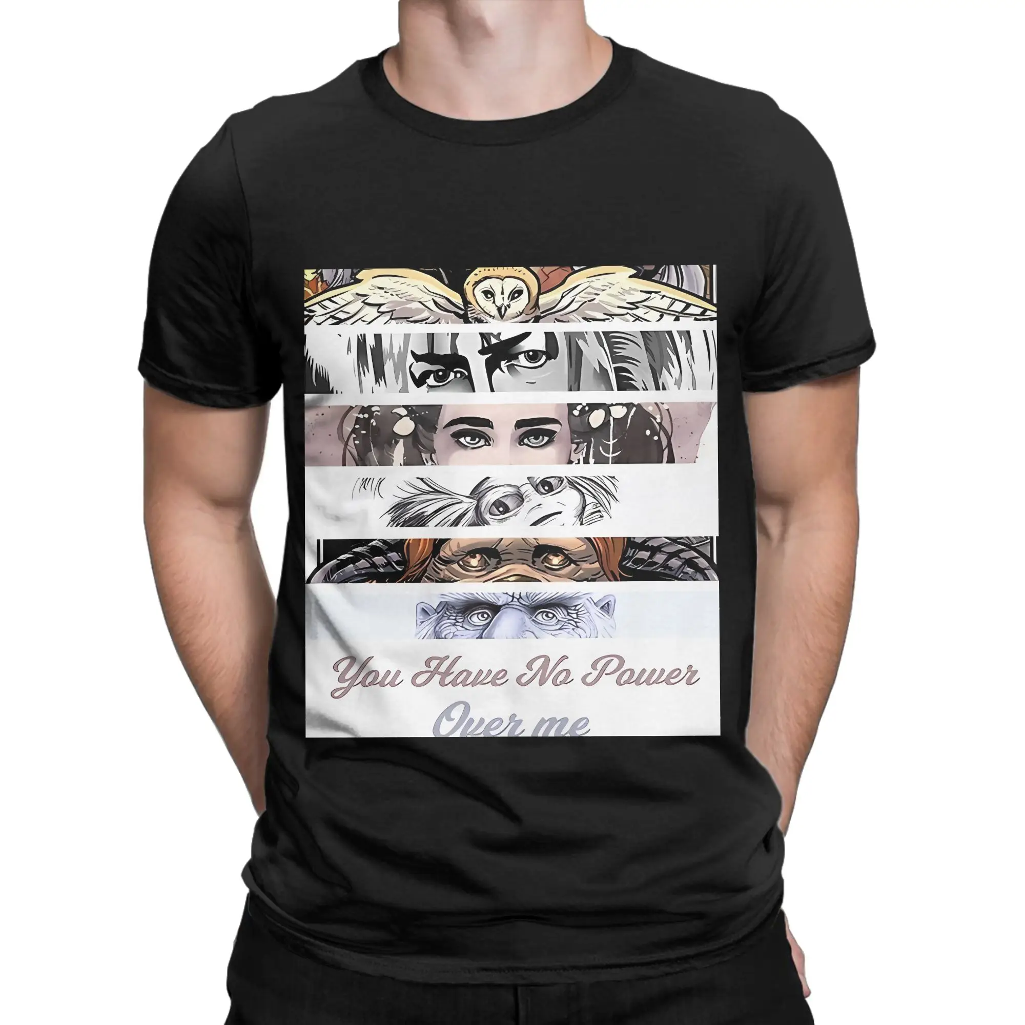 Labyrinth All Eyes Graphic 100% Cotton T-Shirt Labyrinth Tops Tees For Men