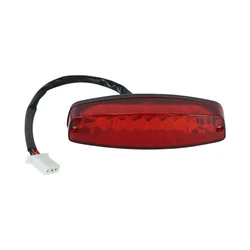 LED 3Wire 12V Brake Stop Light License Taillight Red For ATV Off-road Motorcycle Running Tail Light Universal 12V Red B36B
