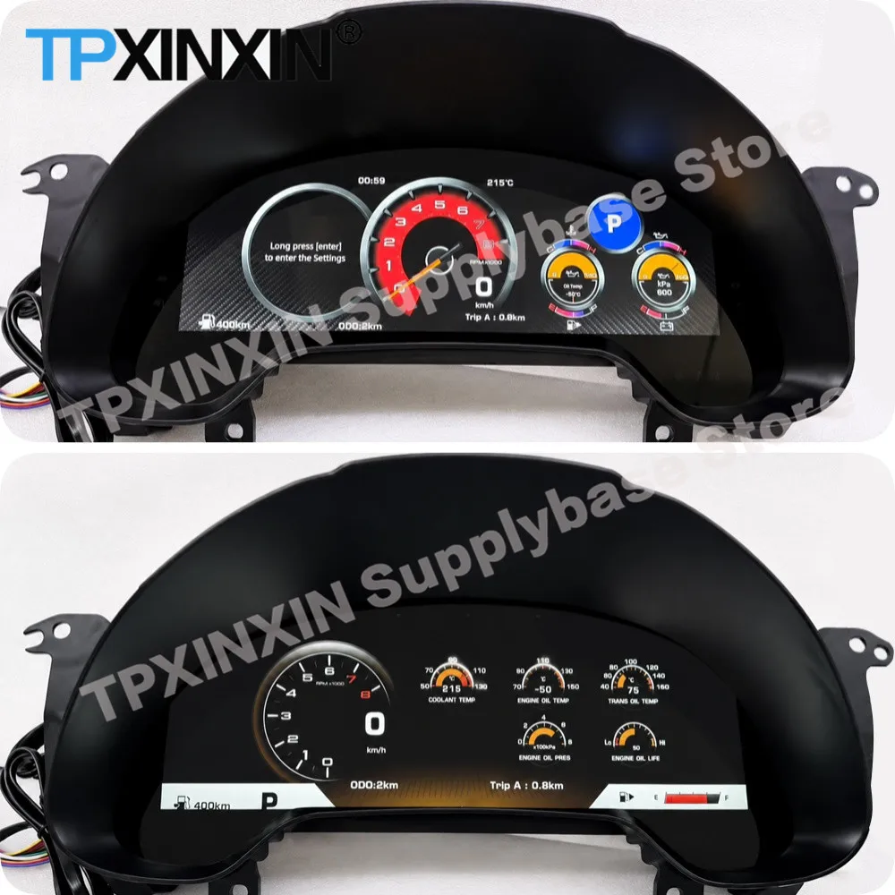 Auto Gauge For Chevrolet Corvette C6 2005~2013 LCD Digital instrument Cluster odometer Tachometer instrument Cluster Carplay