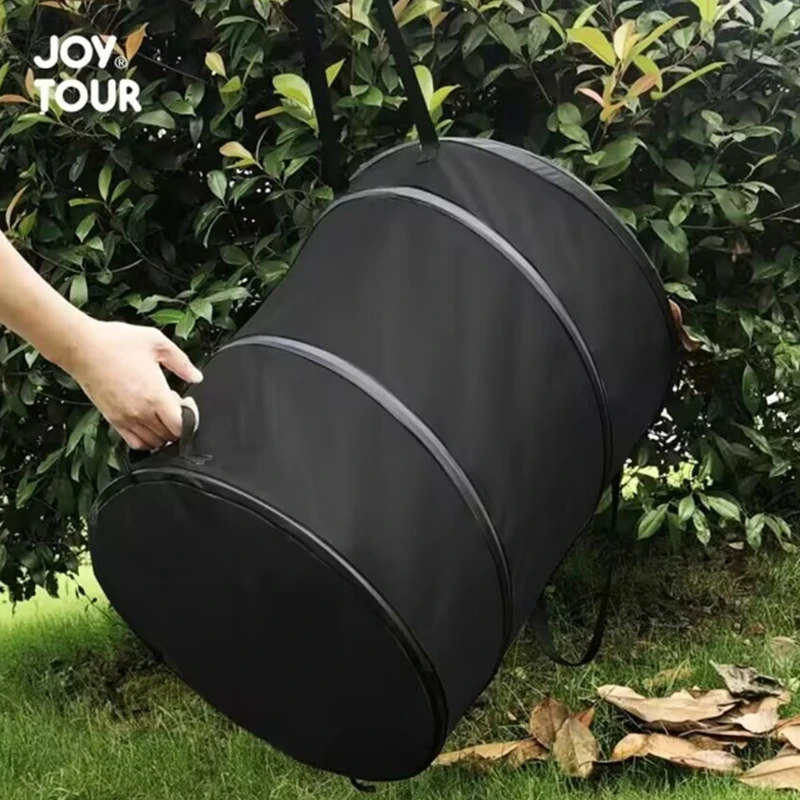 

Camp Fold Garbage Storage Trash Bag Portable Collapsible Pop Up Garden Leaf Trash Can Flowers and For Garden Camping Grass Bin