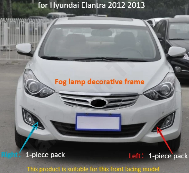 

for Hyundai Elantra 2012 2013 Front fog lamp frame/front fog lamp base/fog lamp bracket/exterior decorative accessories