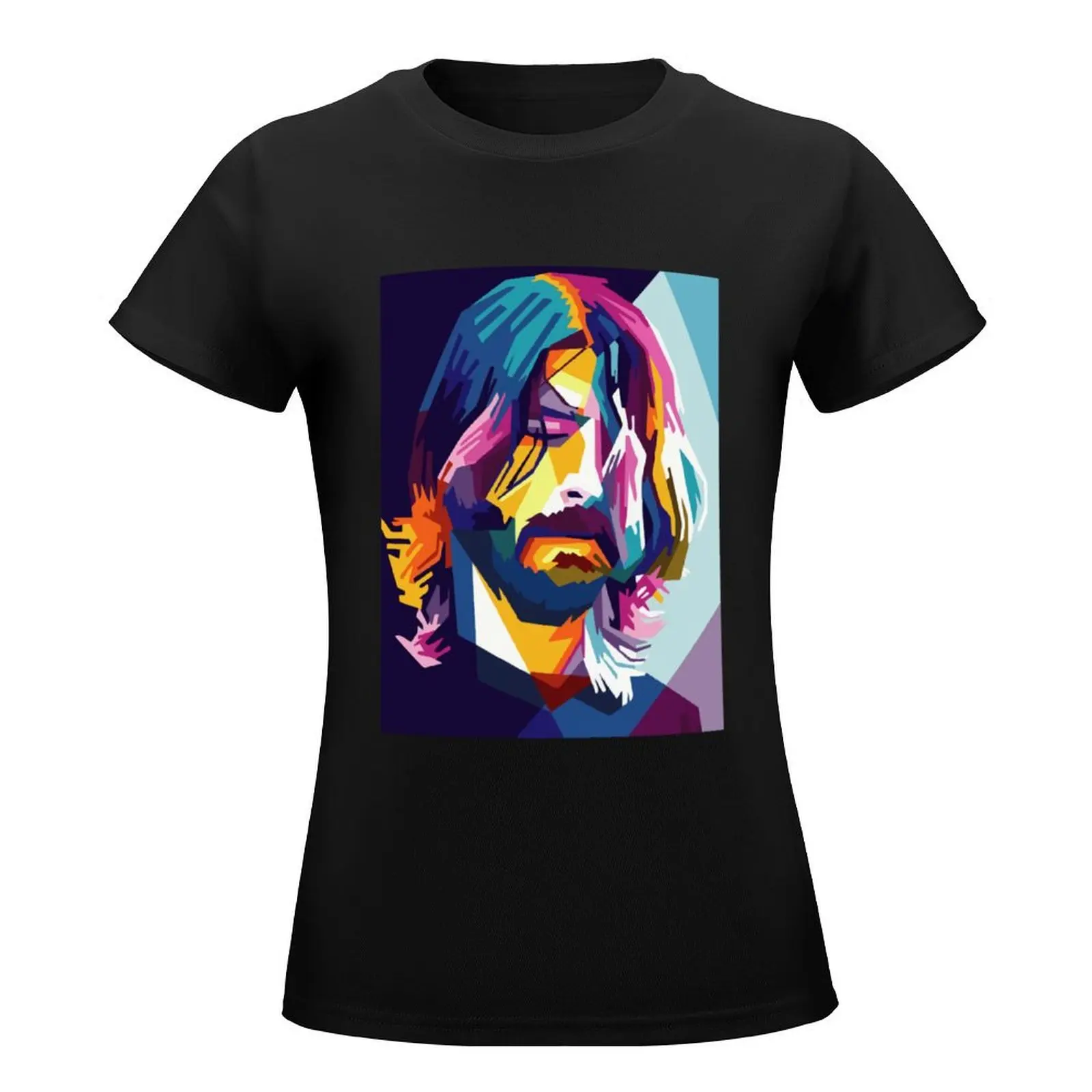 DAVE GROHL T-Shirt aesthetic clothes graphics Female clothing oversized plain t shirts for Women