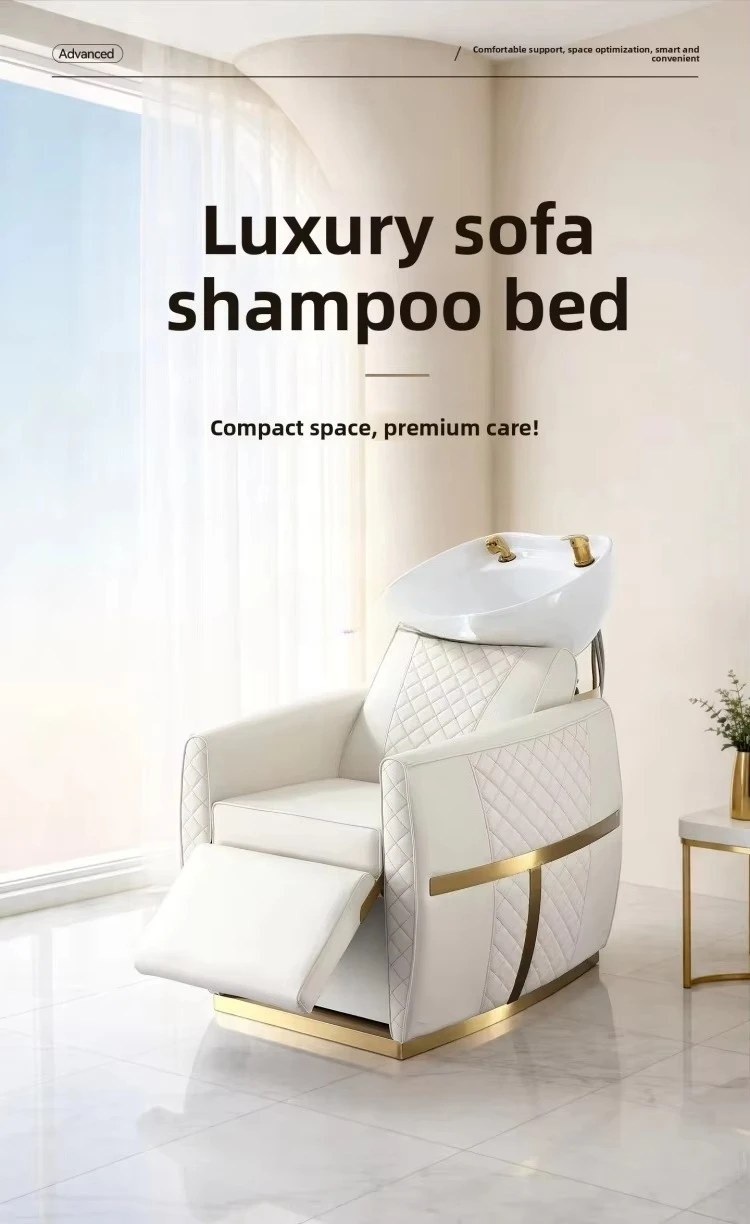 * Modern Commercial Salon Furniture Waterproof Upholstery Shampoo Chair Beauty Salon Shampoo Chair for Sale