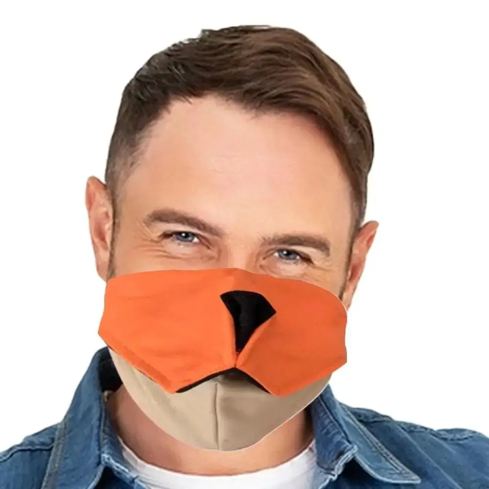 Beweegbaar 3D Dierenmasker Ademend Nieuwigheid Grappig Dierenmondmasker Comfortabel Vogel/Wolf/Hond/Eendenbek Vormige Vogelsnavel Gezichtsbedekking