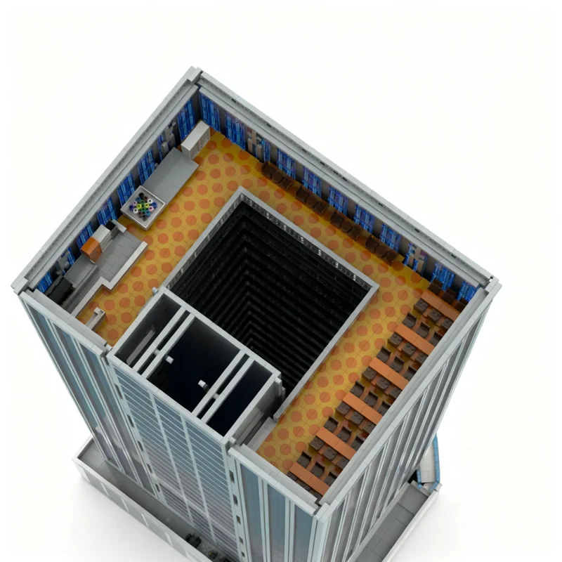 28318 Teile MOC City Kommerzieller Komplex Einkaufszentrum Hotel Modell Bausteine Architektur Spielzeug DIY Weihnachtsgeschenk Kreative Bildung