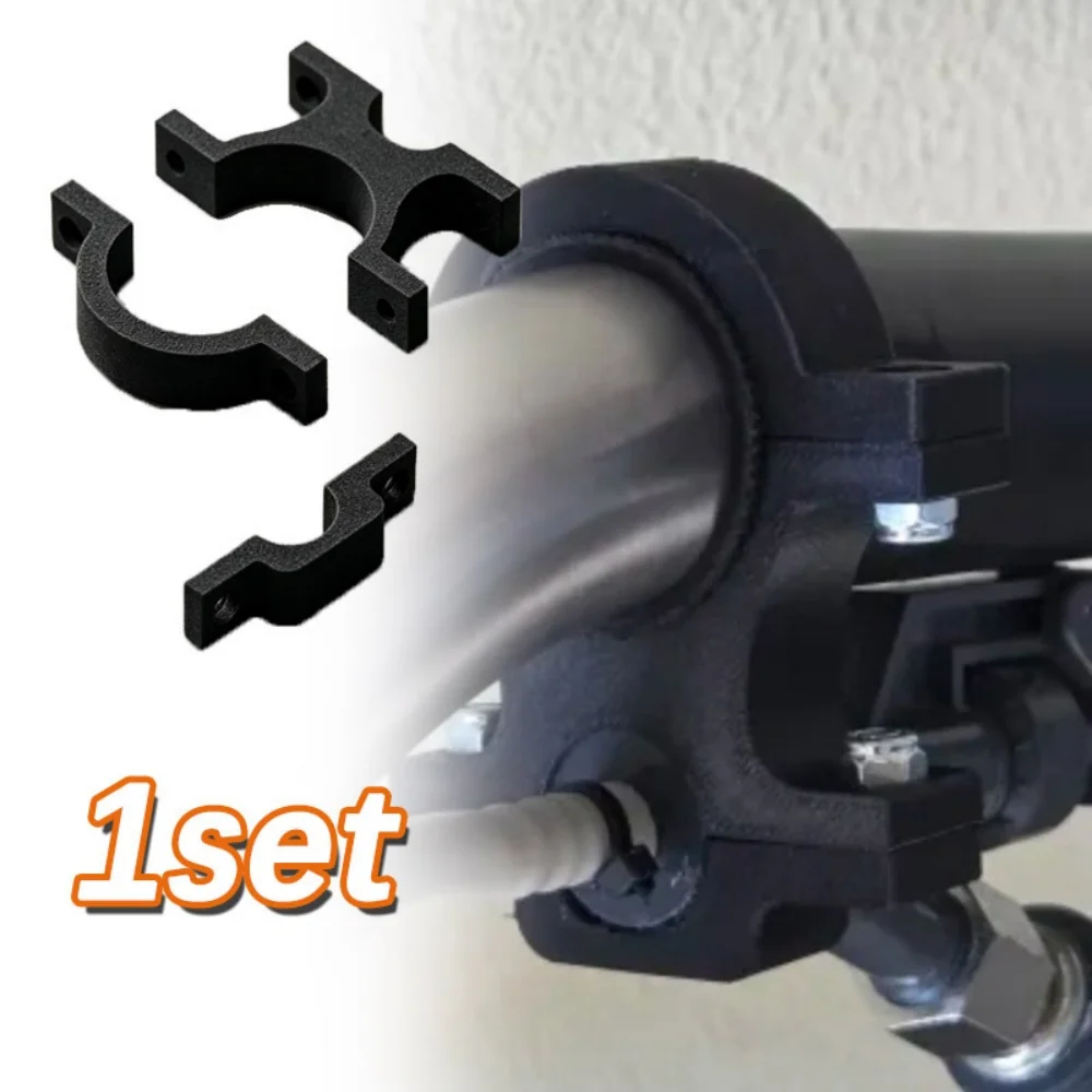 Double Pipe Clamp for Parallel Installation Or Connection of Two Pipes/Hoses with Different Diameters (38Mm And 20Mm)