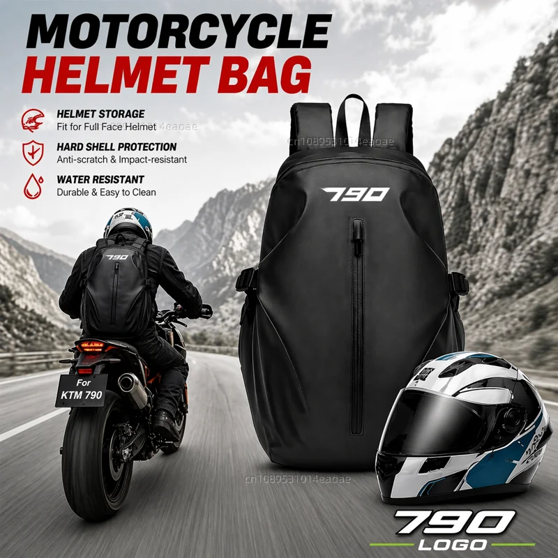 

Knight Backpack Motorcycle Helmet Bag Travel Equipment Waterproof Large Capacity For KTM 890 1090 1190 ADVENTURE / R 790
