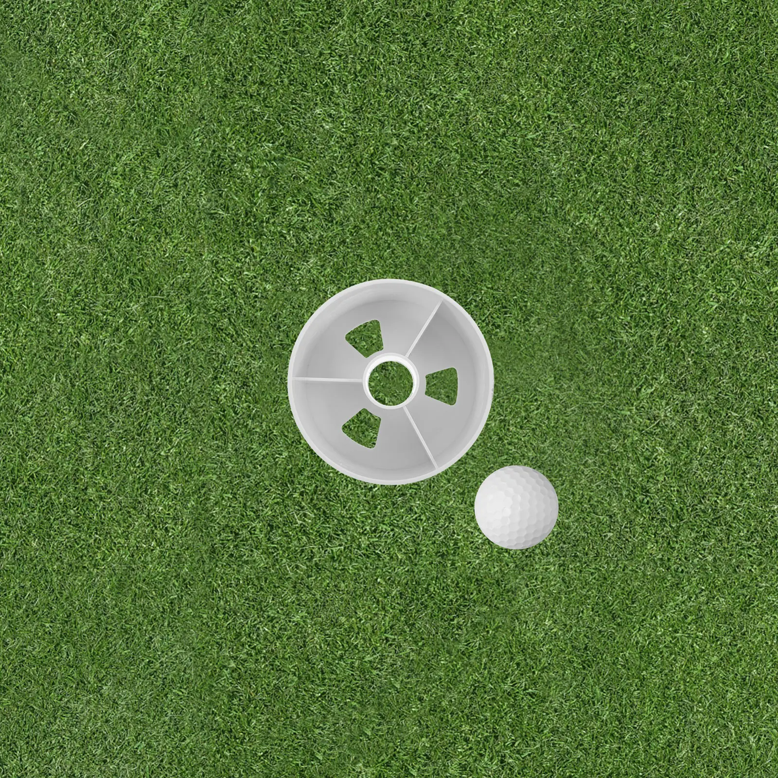 

2Pcs Golf Hole Cup Plastic 17 27 Golfing Equipment Putting Cups for Repair Replace Training Tool