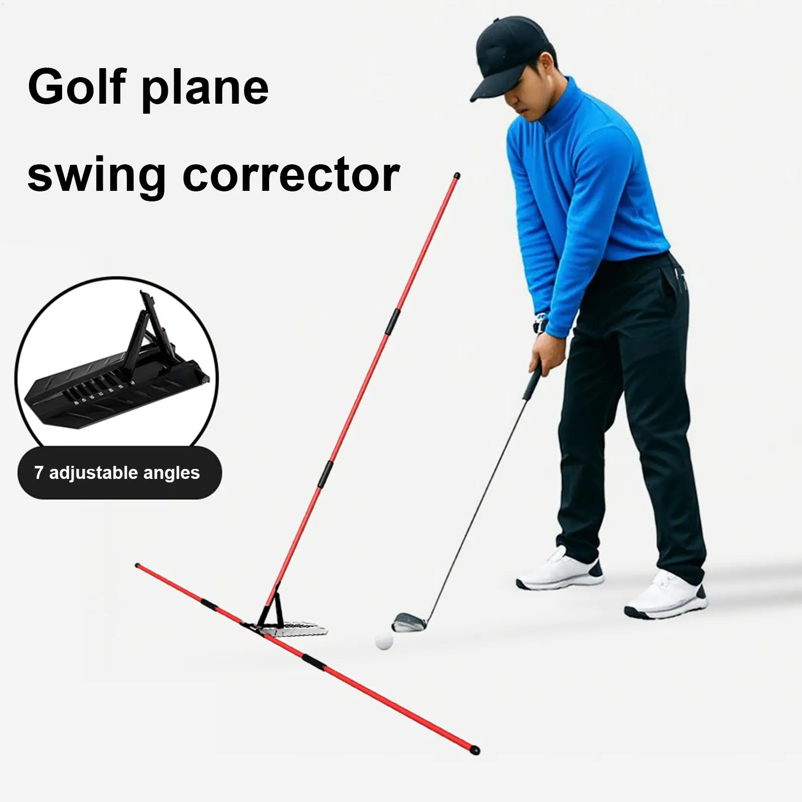 

Golf Alignment Sticks Portable Multi-functional Golf Swing Training Aid Sport Training Equipment For Home Users Business Users