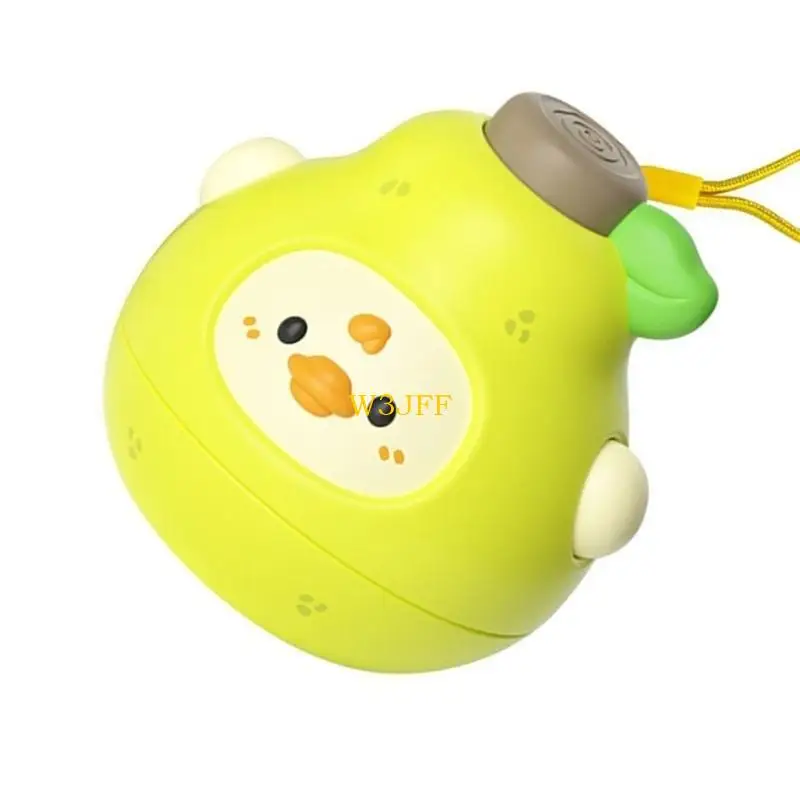 

W3JF Cartoon Gyro Desk Toy Children Fruit Twist Launching Gyro Interactive Gift