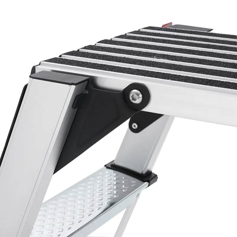 Folding Aluminum Step Stool Ladder Portable Lightweight 2-Step Stool with 150kg Capacity for Apartment Home RV & Garage