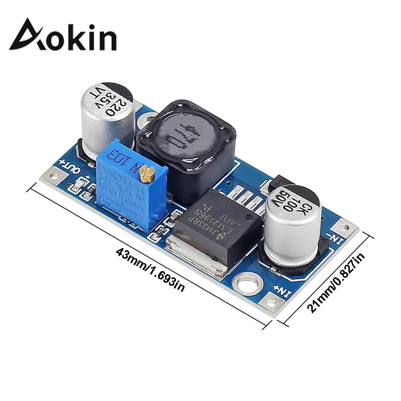 Aokin 1PCS LM2596 Step Down Module DC to DC Adjustable Buck Converter Voltage Regulator Conversion Power Supply Module LM2596 image 5