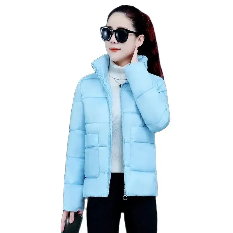 Casual Cotton-Padded Women's 2023 New Style Korean Version Fashion Loose Comfortable Autumn and Winter Ladies Short Warm Coat