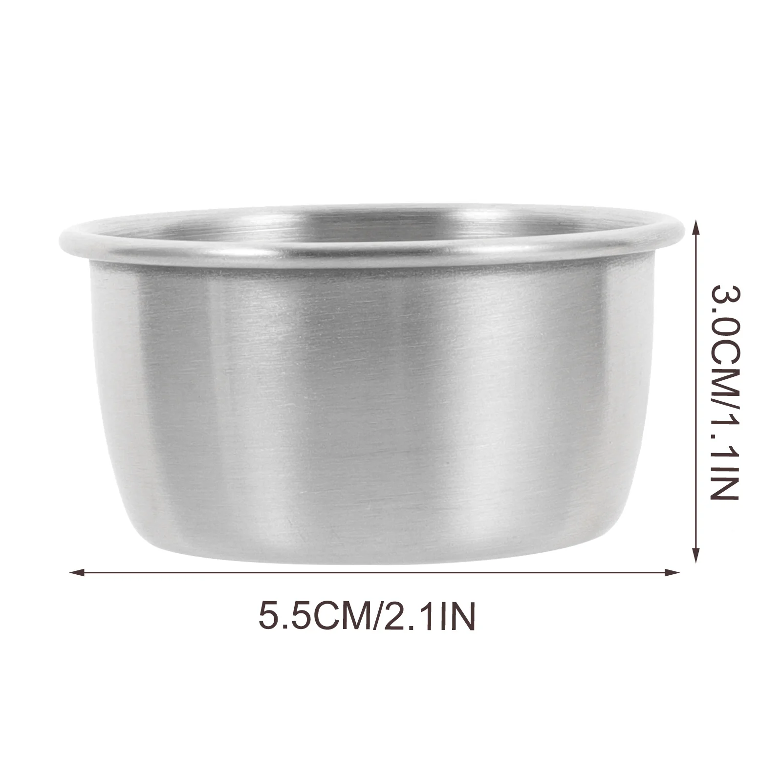 

6Pcs Metal Feeding Cup Stainless Steel Reptile Food and Water Bowl for Lizard Snake Tortoise Bearded Dragon Habitat Accessories