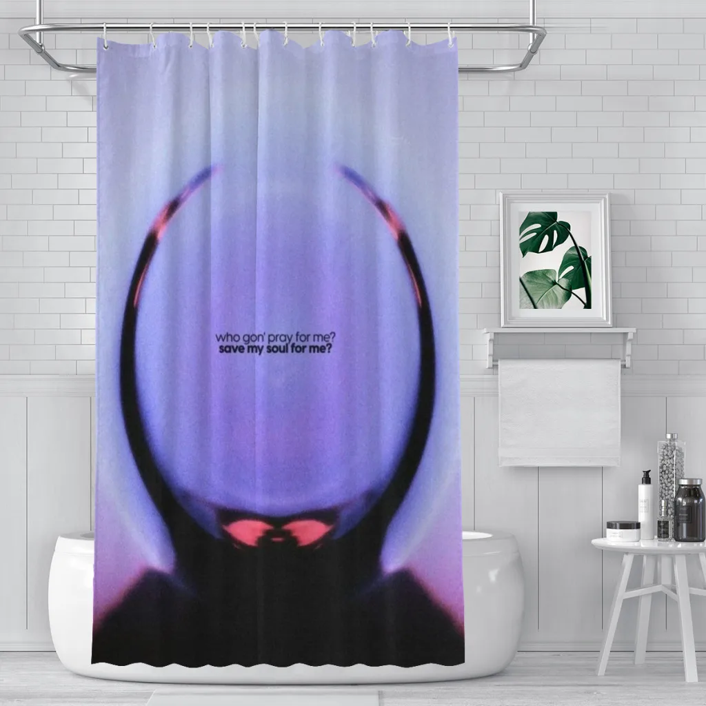 

Modern 3D Printing Grain Texture Shower Curtain Landscape Bath Curtain With Hooks for Bathroom waterproof scenery