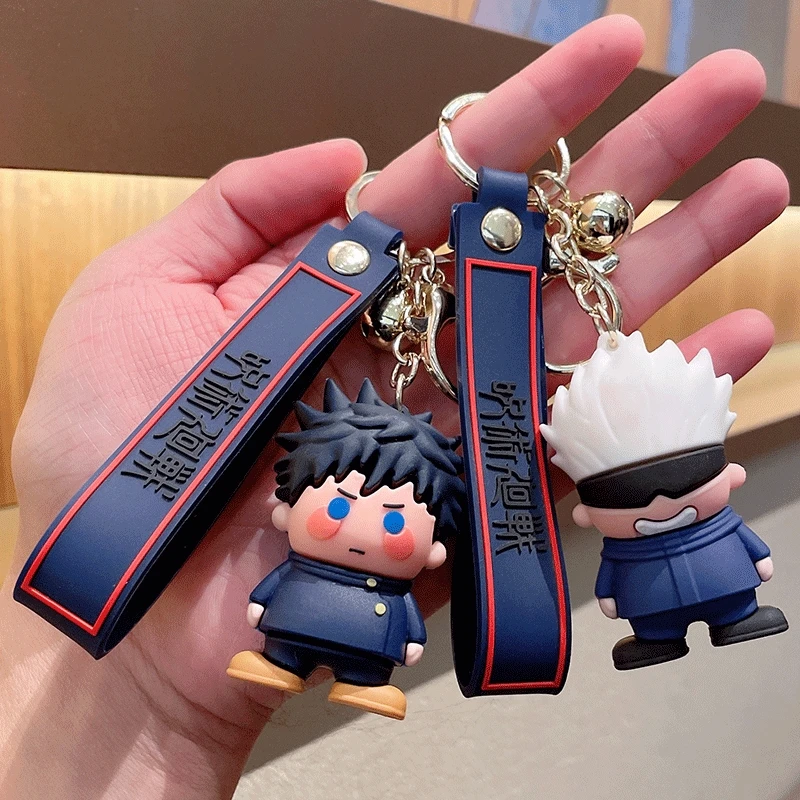 Anime Jujutsu Kaisen ambitus Satoru Gojo Ryomen Sukuna Fushiguro Megumi colleagues cute Silicone doll pendant keychain gift