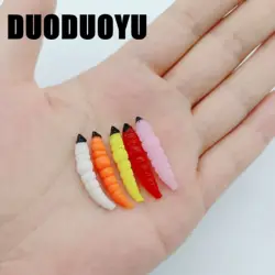 DUODUOYU 20PCS Soft Fishing Lure Worms Silicone Baits 0.45g/30mm Artificial Bait Jigging Wobblers Bass Carp Pesca Fishing Tackle