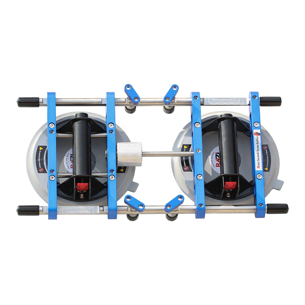 Raizi 8 Inch Manual Seam Setter for Stone Granite Format Tile Slab Join with Vacuum Suction Cup Lifter Sucker for Counter Top