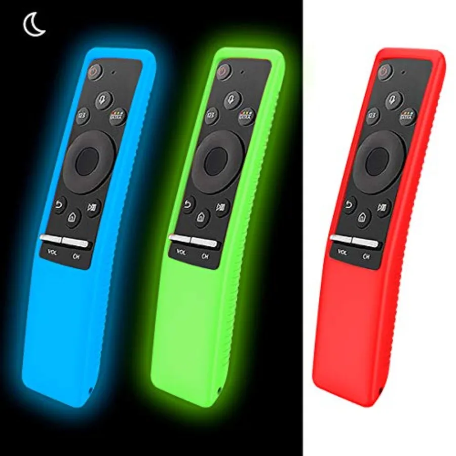 Samsung 3 Pack Silicone Protective Case for Smart TV Remote Control BN59 Series - Anti-Lost Shockproof Glowing Cover Skin Sleev