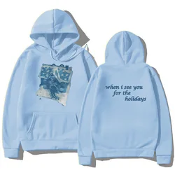 Conan Gray New Song Holidays Hoodies Fashion Design Two Sides Sweatshirts Unisex High Street Clothing Autumn Winter Pullovers