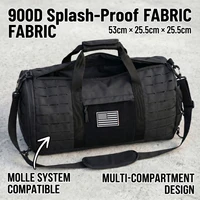 40L Large Tactical Travel Duffle Bag Multi Purpose Weekender Bag With Separate Shoe Compartment Carry On Hand Shoulder Crossbody Bag For Travel Camping Workout Climbing Outdoor Sports Gear Storage Bag 4