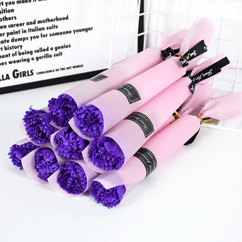 

5/10Pcs Soap Rose Bouquet Artificial Flowers Valentines Day Gift For Fridend Wedding Bouquet Home Decorations Simulation Rose