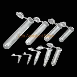 Laboratory 0.1/0.2/0.5/1.5/2/5/7/10/15ml Plastic Centrifuge Tube EP Pipette / PCR Tube Microbiology School Supplies