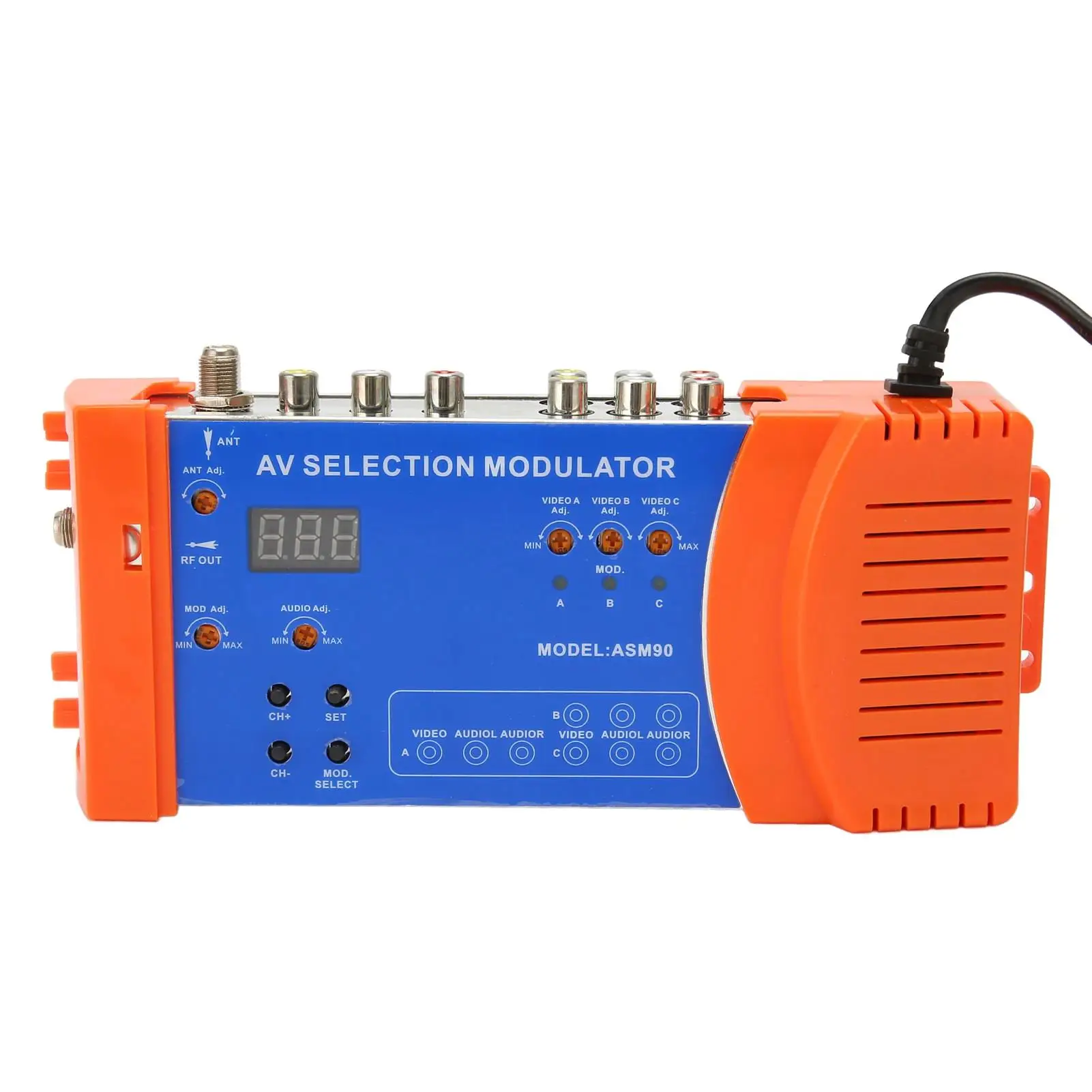 AV Selection Modulator PAL NTSC Standard VHF UHF RF for Home TV 100‑240V