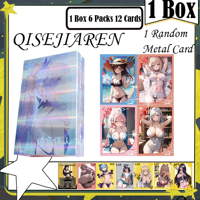 

Коллекционные карты QISEJIAREN — персонаж истории богини Waifu ACG TCG Booster Box для хобби и подарков Doujin Toys