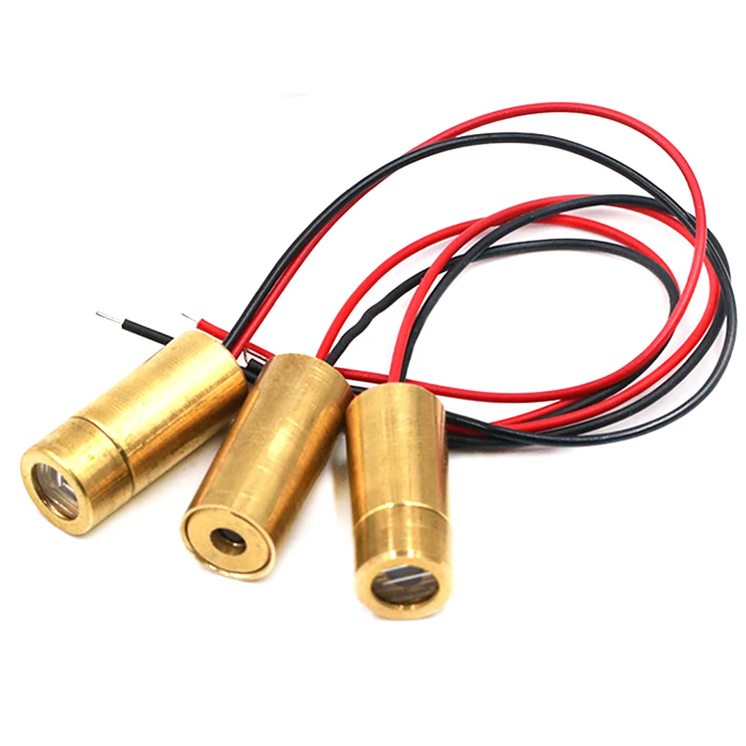 9MM Laser Head Line/Cross/Dot Red Laser Tube Laser Diode Semiconductor Laser Tube 3V 50mW Wavelength 650nm